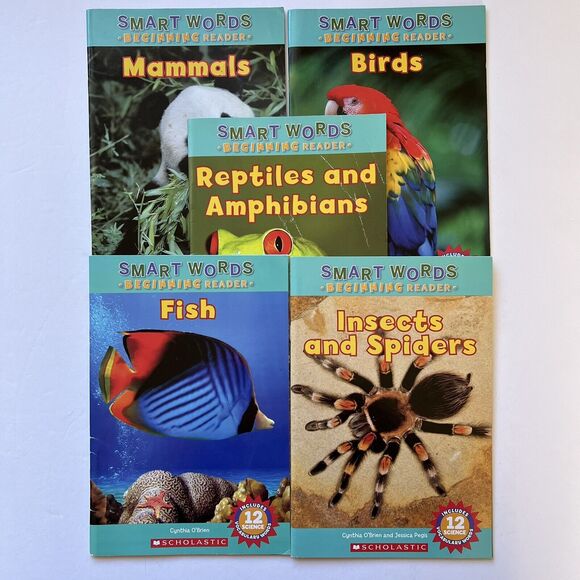 Set of 5 Smart Words Beginning Reader Childrens Books Nature Paperback - Picture 1 of 16